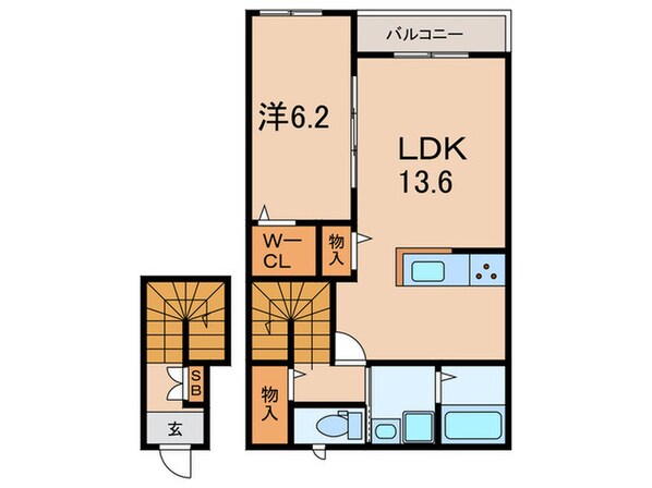 元町ハウスの物件間取画像